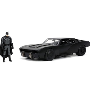 اسباب بازی ماشین فلزی بتموبیل و فیگور فلزی بتمن با مقیاس 1:24 Batman and Batmobile_اسباب بازی